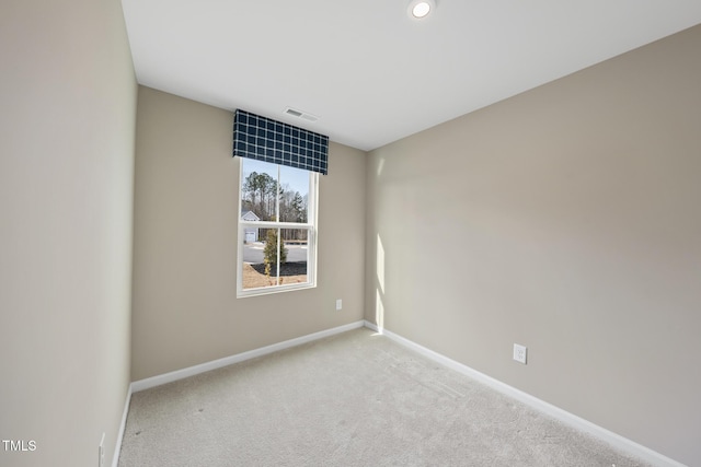 view of carpeted empty room