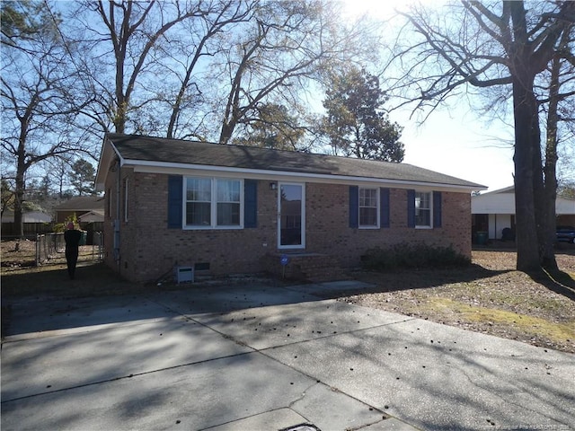 view of ranch-style house