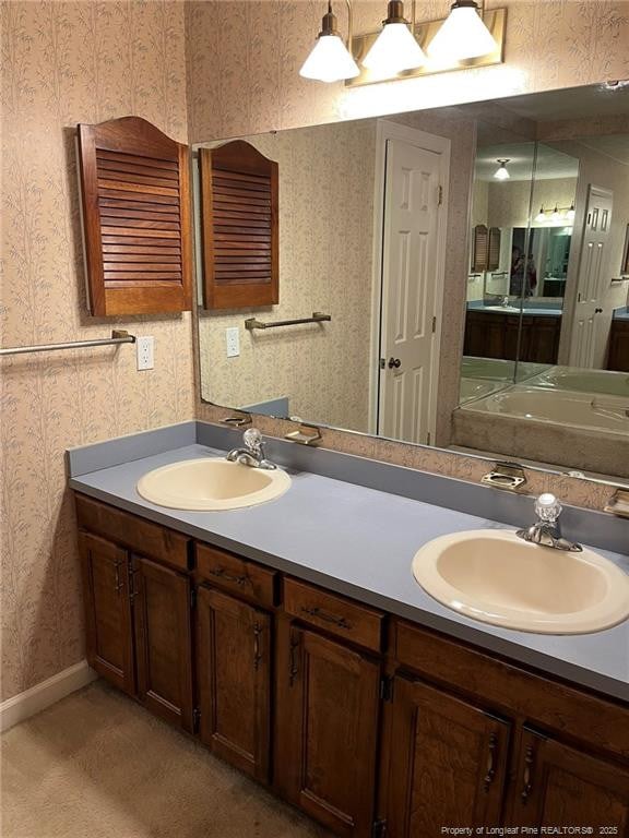 bathroom featuring vanity