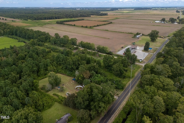 drone / aerial view featuring a rural view