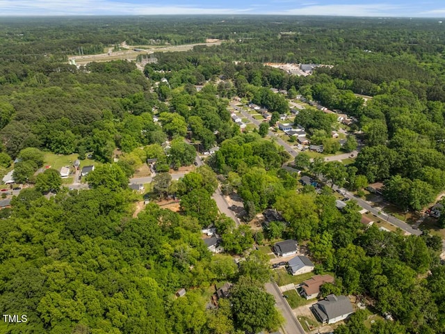 drone / aerial view of a forest
