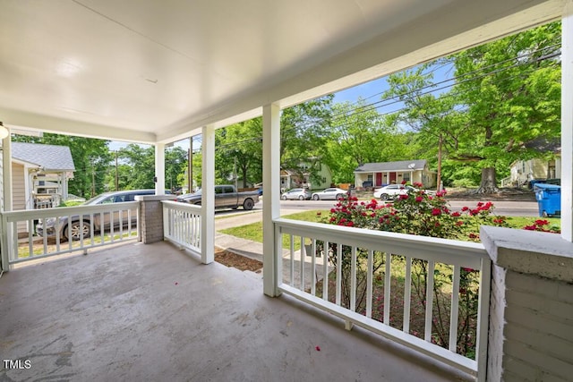 view of patio / terrace featuring a porch