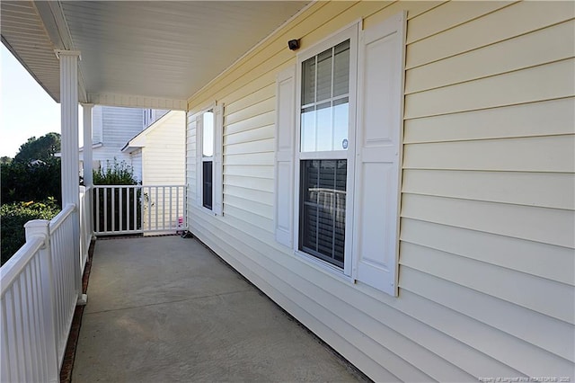 view of balcony