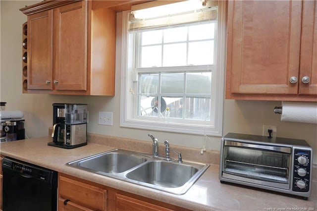 kitchen featuring dishwasher and sink