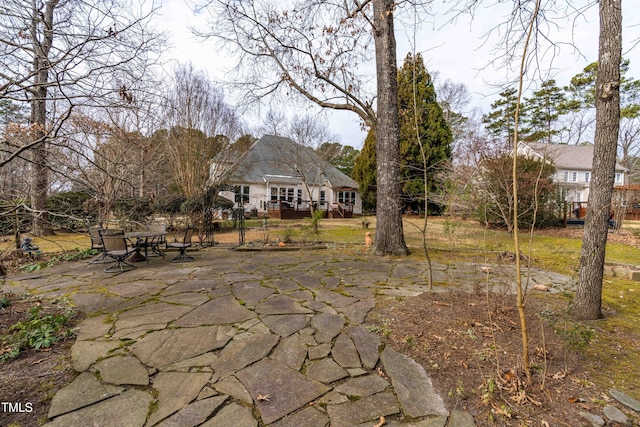 view of yard with a patio