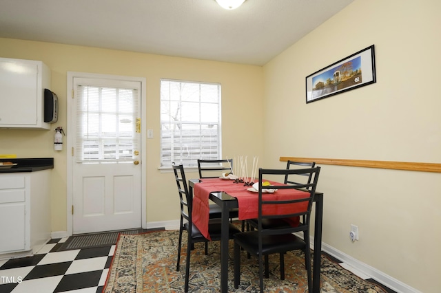 view of dining area