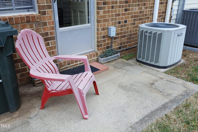 view of patio with cooling unit