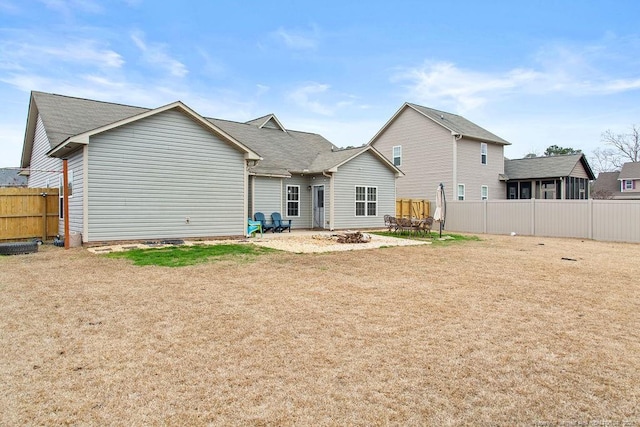 back of house featuring a patio