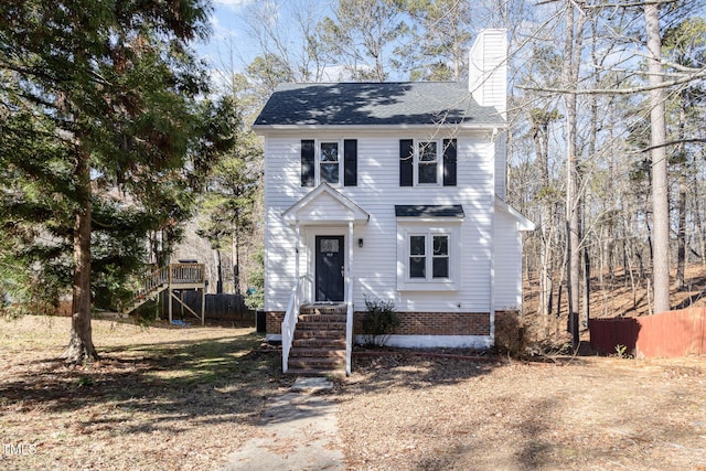 view of front of property