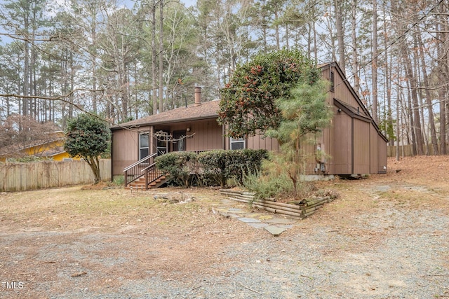 view of front of home