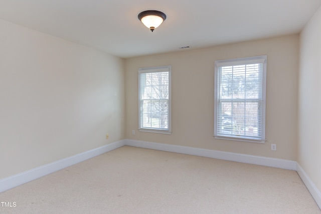 view of carpeted empty room