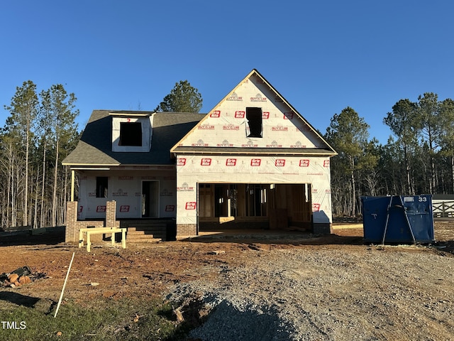 view of property under construction