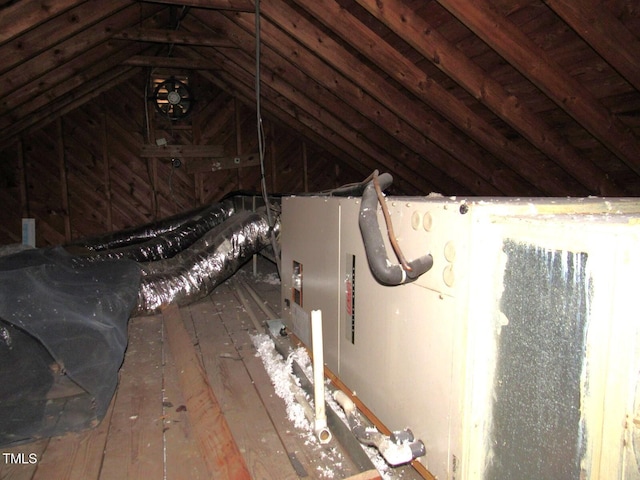 view of attic