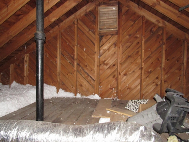 view of attic