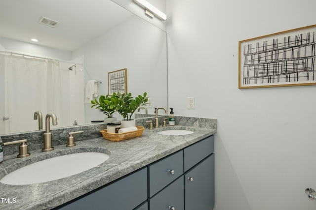 bathroom with vanity