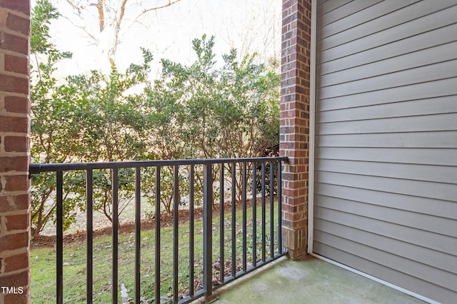 view of balcony