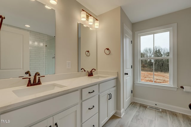 bathroom featuring vanity