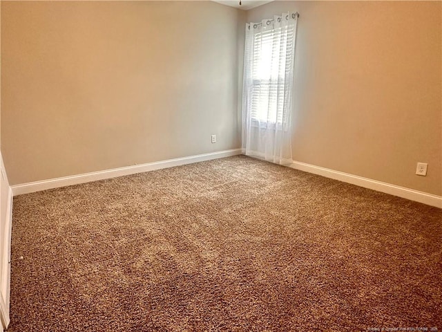 view of carpeted empty room