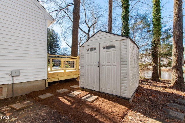 view of outbuilding