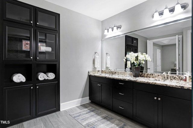 bathroom featuring vanity