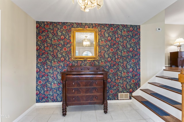 interior space featuring tile patterned floors