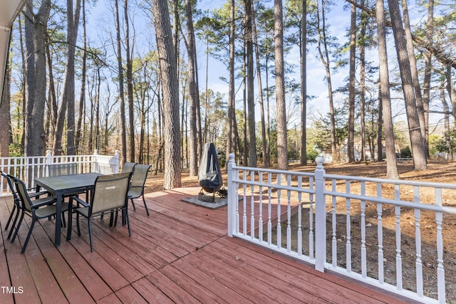 view of wooden terrace