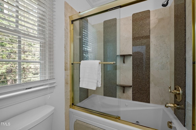 71012 Russell, Chapel Hill, NC 27517 - full bath with a combined bath / shower with jetted tub and toilet