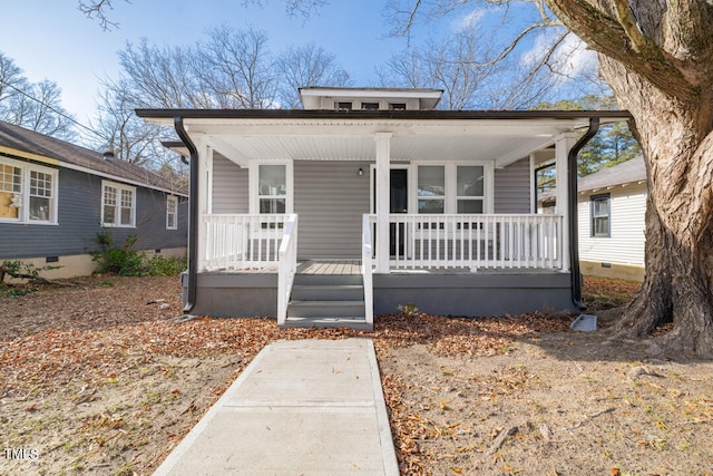 bungalow-style house with a porch