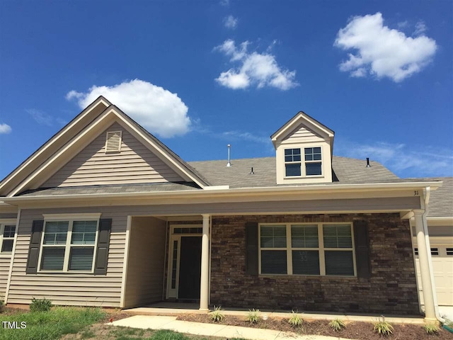 view of front of house with covered porch