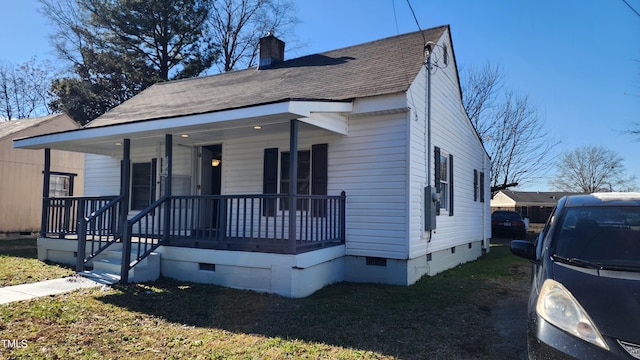 view of front of house with a porch