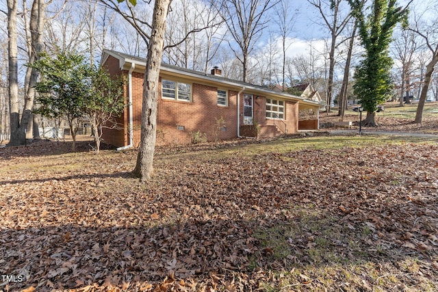 view of rear view of property