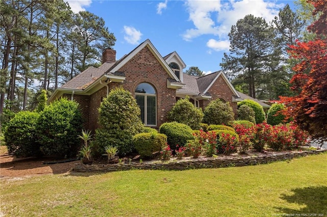 view of property with a front yard