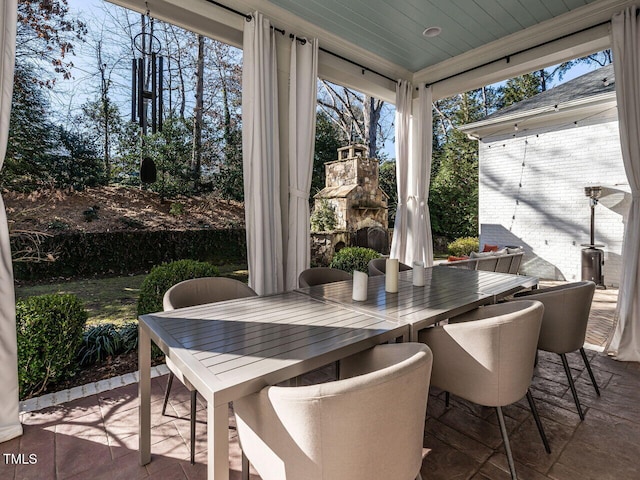 view of sunroom / solarium