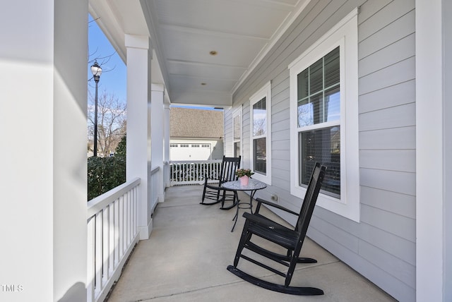 balcony with covered porch