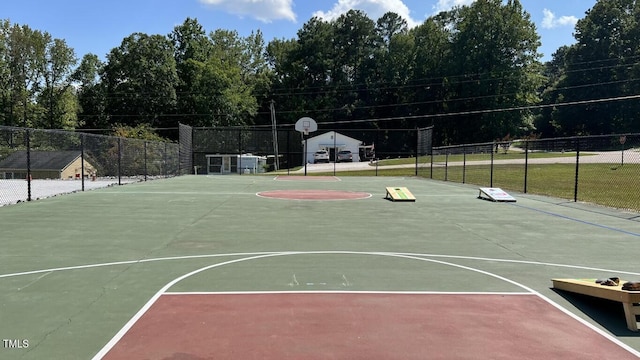 view of basketball court