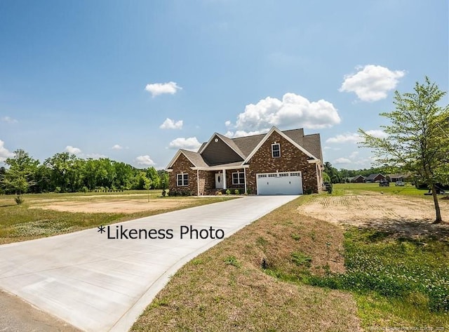 view of front of property featuring a front yard