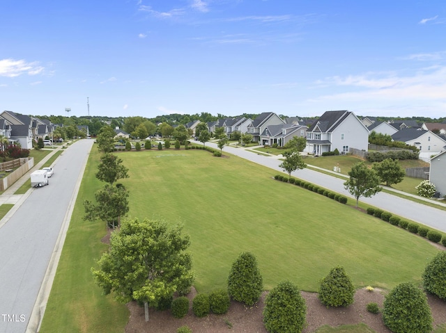 bird's eye view featuring a residential view