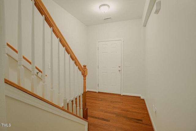 foyer featuring hardwood / wood-style flooring