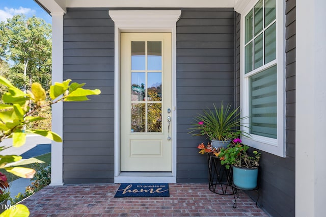 view of entrance to property