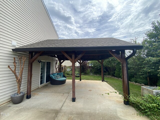 401 Lawton Dr, Haw River, NC 27258 - view of patio with a gazebo