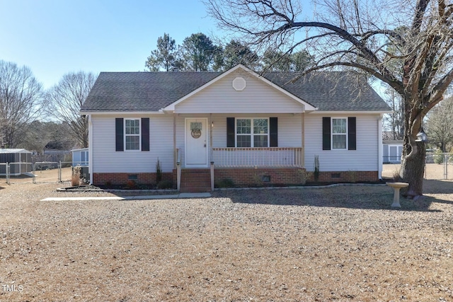 view of front of house featuring a porch