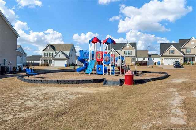 view of jungle gym