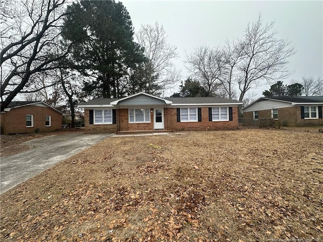 view of ranch-style house