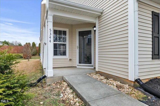 view of entrance to property