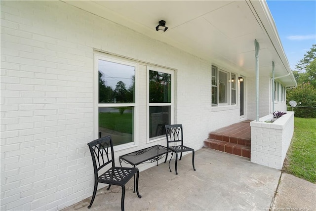 view of patio / terrace featuring a porch