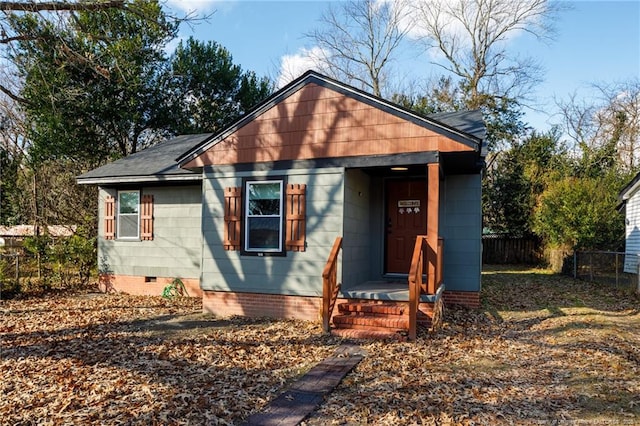 view of bungalow-style house