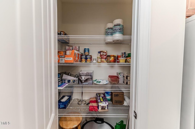 view of pantry