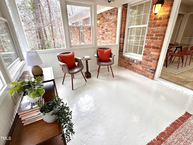 sunroom / solarium featuring plenty of natural light