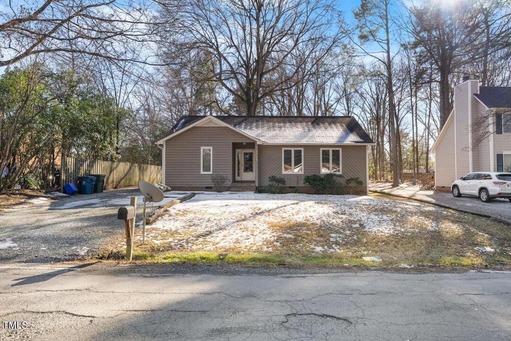 view of front of home