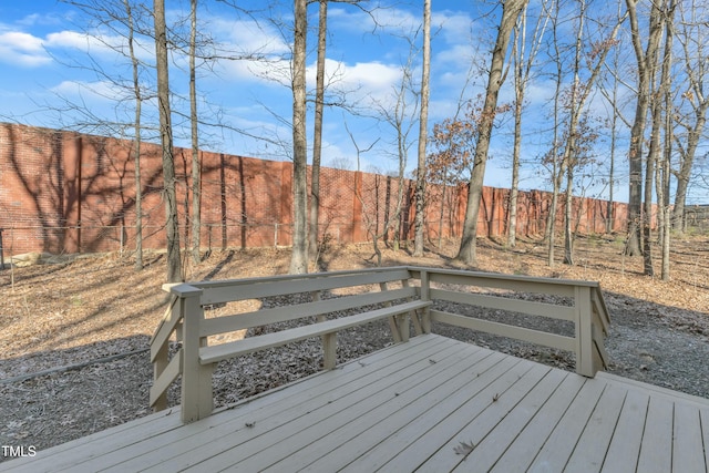 view of deck